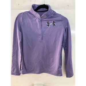 Under Armour -‎ ColdGear Half Zip Sweatshirt - Girls - YXL - Purple